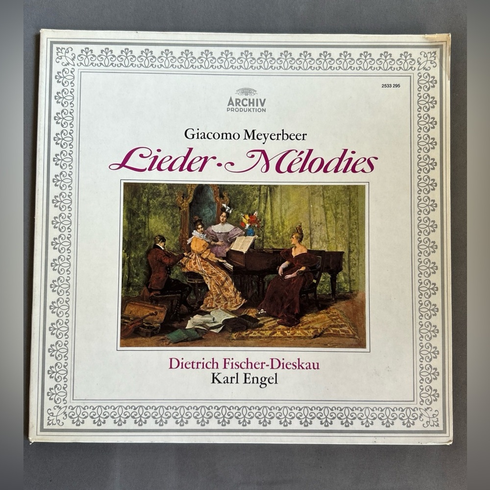 Giacomo Meyerbeer Lieder Melodies Vinyl Record